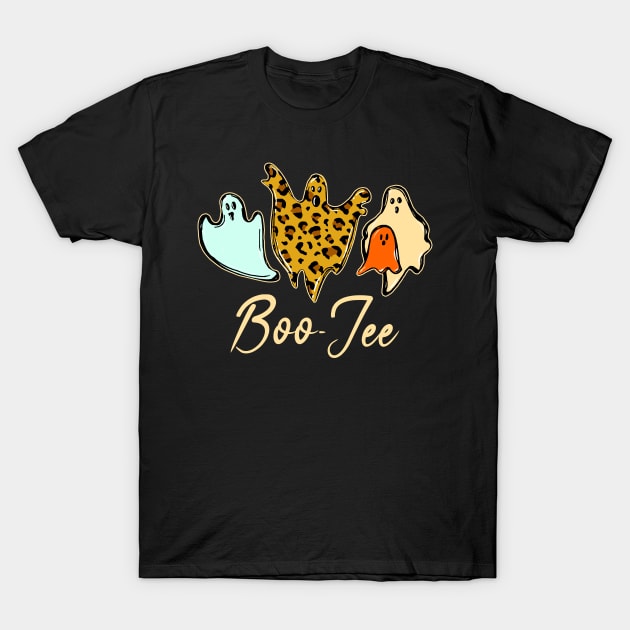 Boo Jee Leopard Halloween T-Shirt by TuckerMcclainKNVUu